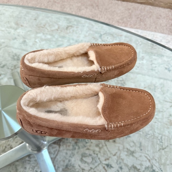 UGG Ashley Water Resistan Chestnut Suede Brown Slippers Women’s Size 7 - Picture 11 of 12